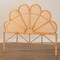 Bali & Pari Flower Modern Bohemian Honey Rattan King Size Standalone Headboard 243-13583-ZORO - alternate 2